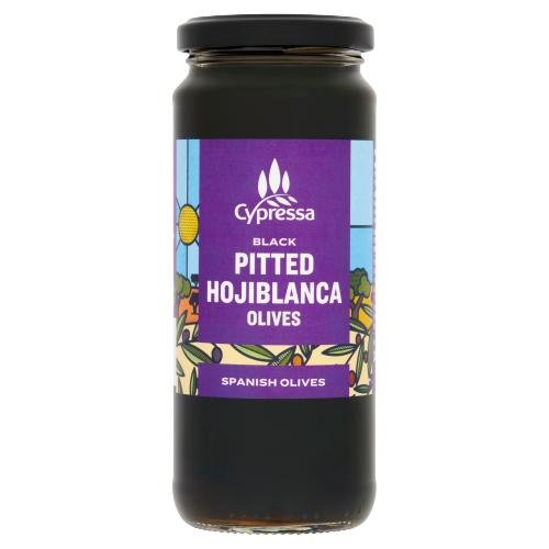 Hojiblanca Pitted Black Whole Olives, 340g