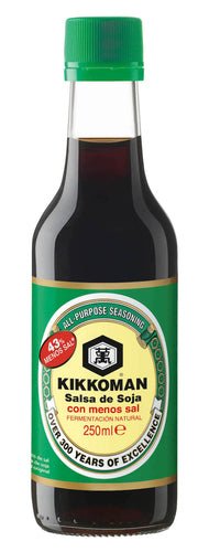 Kikkoman Naturally Brewed Less Salt Soy Sauce, 250ml