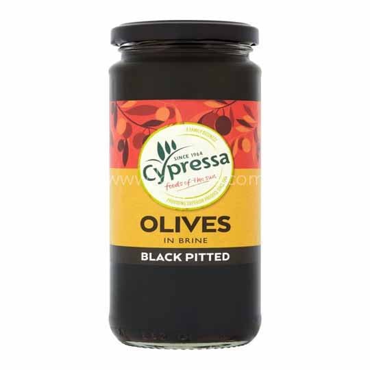 Hojiblanca Pitted Black Olives, 142g