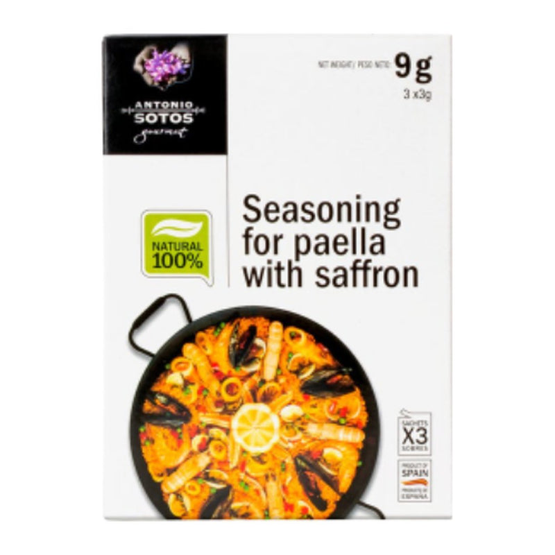 Antonio Sotos Brindisa Natural Paella Seasoning 9G, 3pc