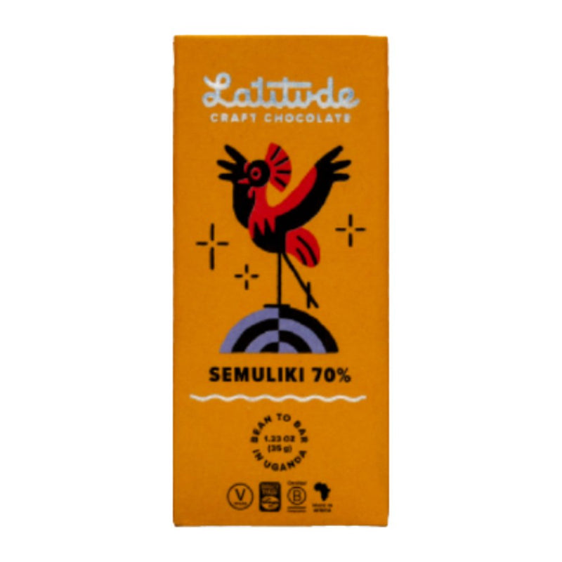 Latitude Craft Chocolate Semuliki, 70% Chocolate Bar, 70g