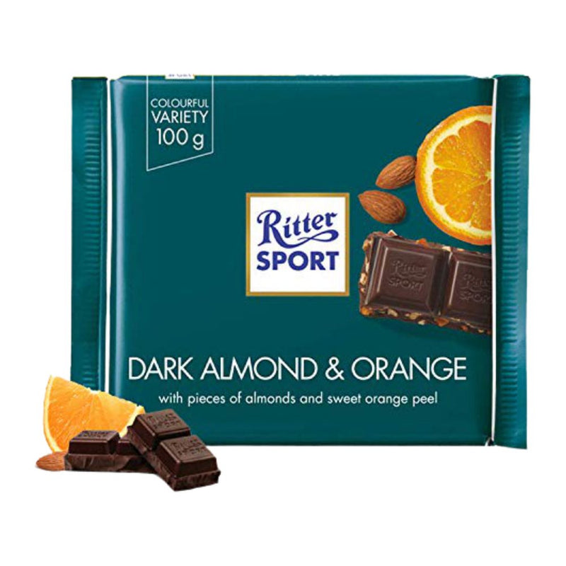 Ritter Sport Dark Almond Orange, 100g