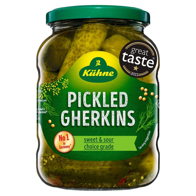 Kuhne Pickled Gherkins, 345g