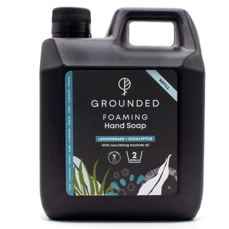 Grounded Foaming Hand Soap, Lemongrass And Eucalyptus, 1000ml