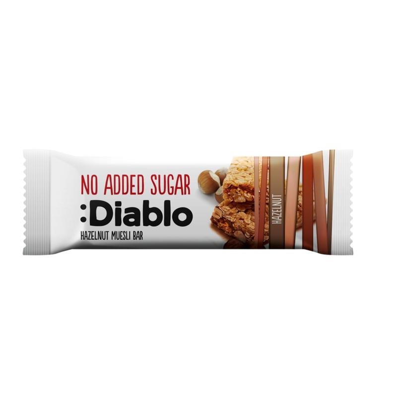 Diablo Nas Hazelnut Muesli Bar, 30g