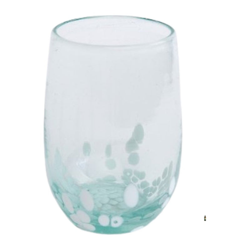 Shanga Everyday Water Glass White Dots