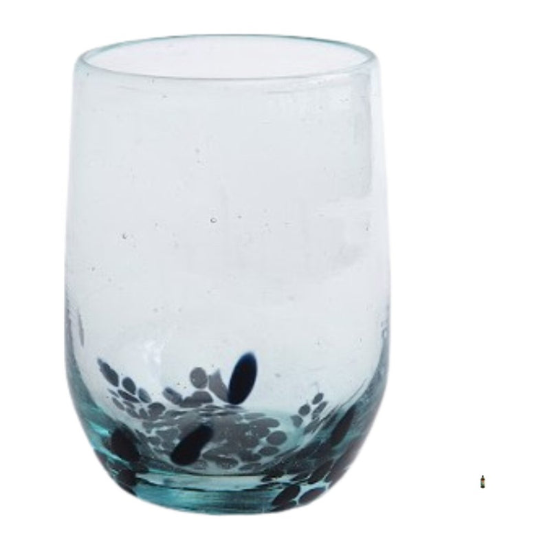 Shanga Everyday Water Glass Black Dots