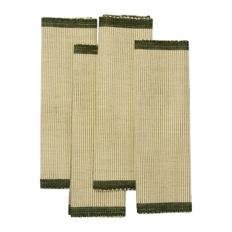 Siafu Green Edge Cotton Placemats Set Of 4