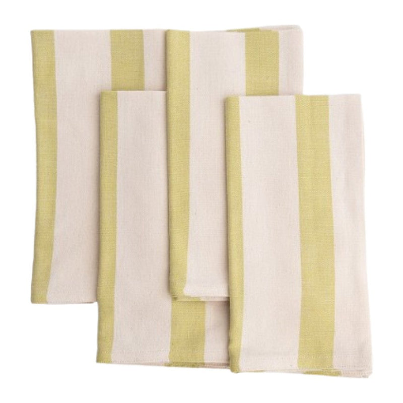 Siafu Twiga Napkins Cream Lemonade, Set Of 4