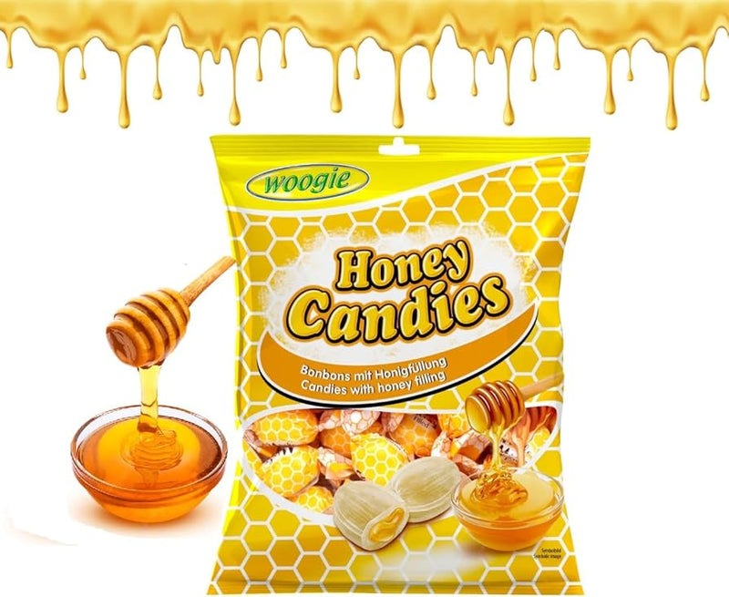 Woogie Filled Candies Honey & Ginger, 90g