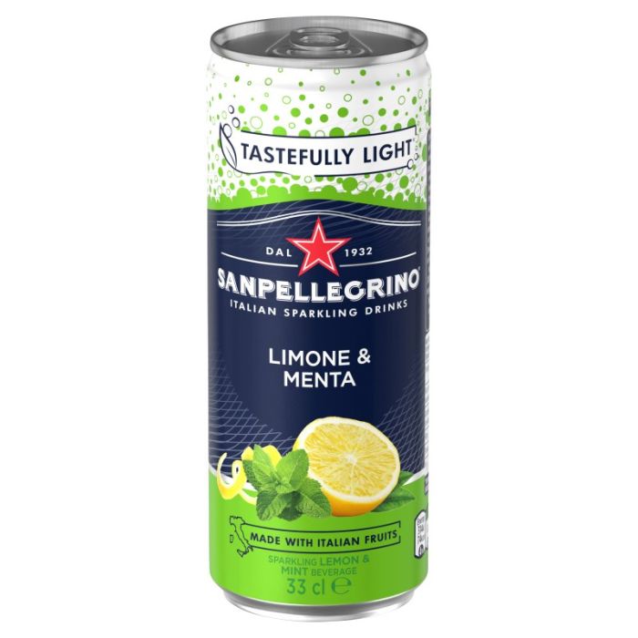 San Pellegrino Lemon And Mint, 330ml