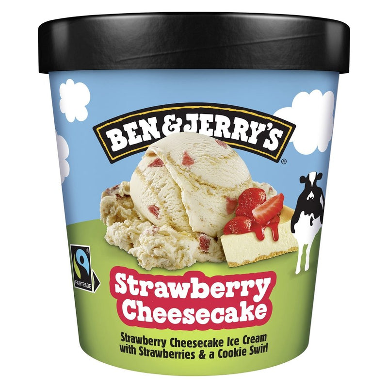 Ben and Jerrys Strawberry Cheese Cake, 465ml