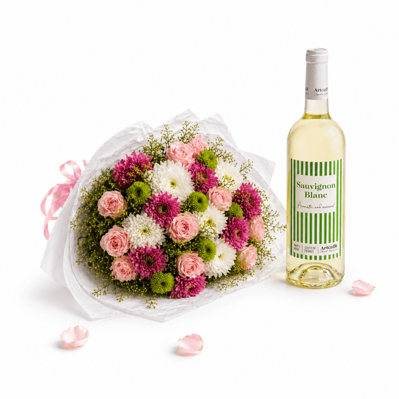Artcaffé Wine & Blooms Gift Set
