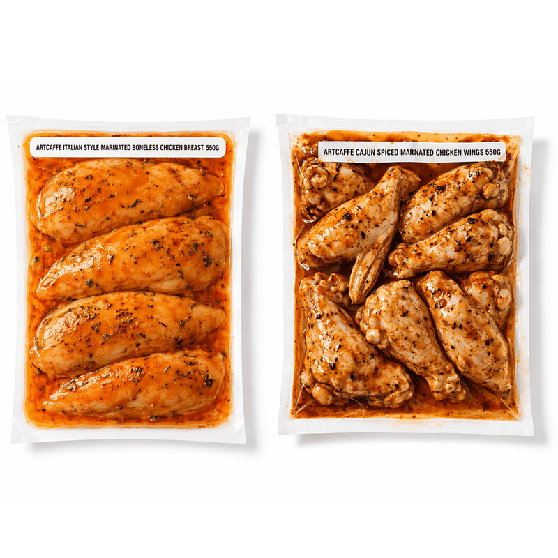 Artcaffe Assorted Marinated Chicken Packs, 2pcs