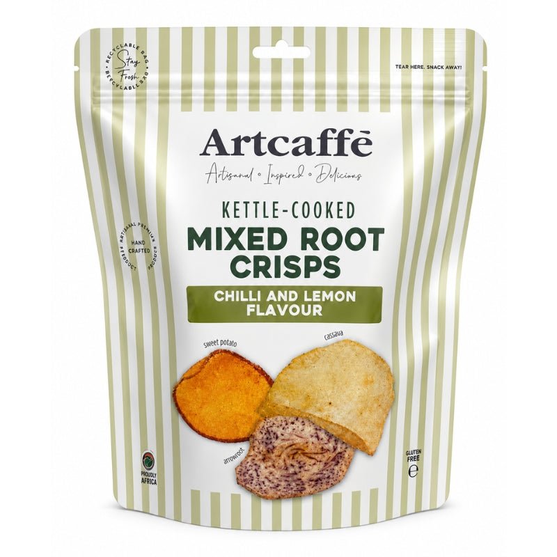 Artcaffe Chilli & Lemon Flavour Mixed Root Crisps, 150g