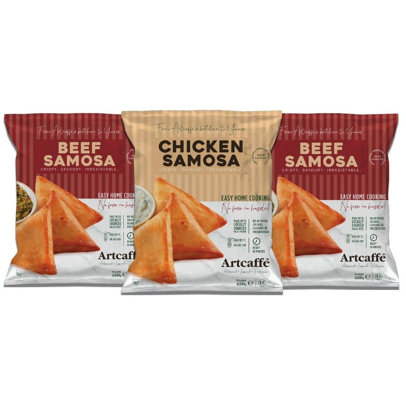 Artcaffe Assorted Frozen Samosa Packs, 3pcs