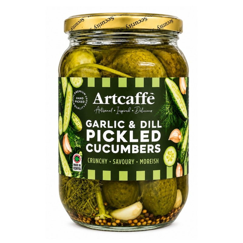 Artcaffe Garlic & Dill Pickled Cucumbers, 650g