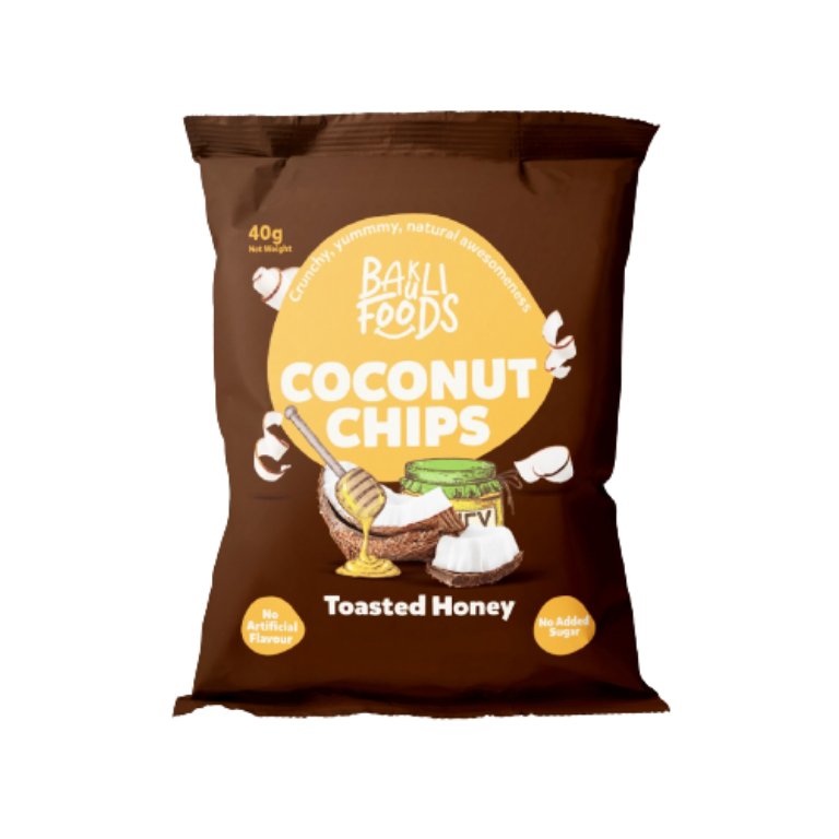 Bakuli Coconut Chips Toasted Honey, 100g