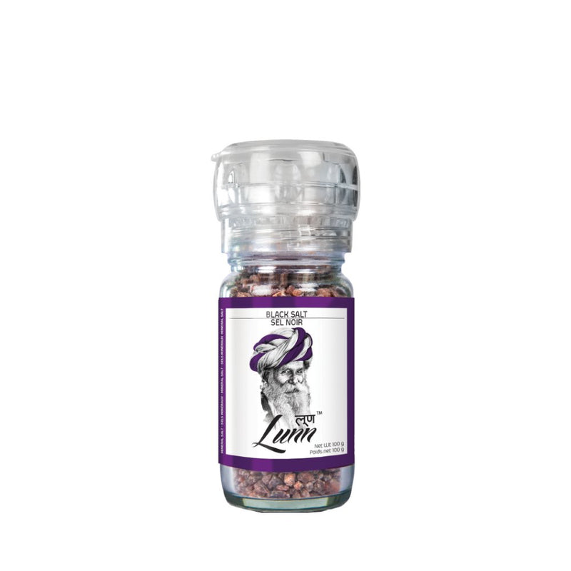 Lunn Grinder Black Salt, 100g