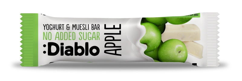 Diablo Nas Yoghurt Coated Muesli Bar Apple, 30g