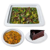 Artcaffe Grilled Chicken in Coriander Chutney with Veggie Pilau & Cake Slice