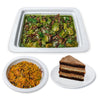 Artcaffe Grilled Chicken in Coriander Chutney with Veggie Pilau & Cake Slice