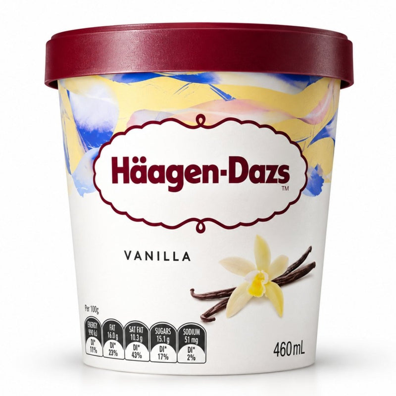 Haagen-Dazs Vanilla Ice Cream Tub, 460ml