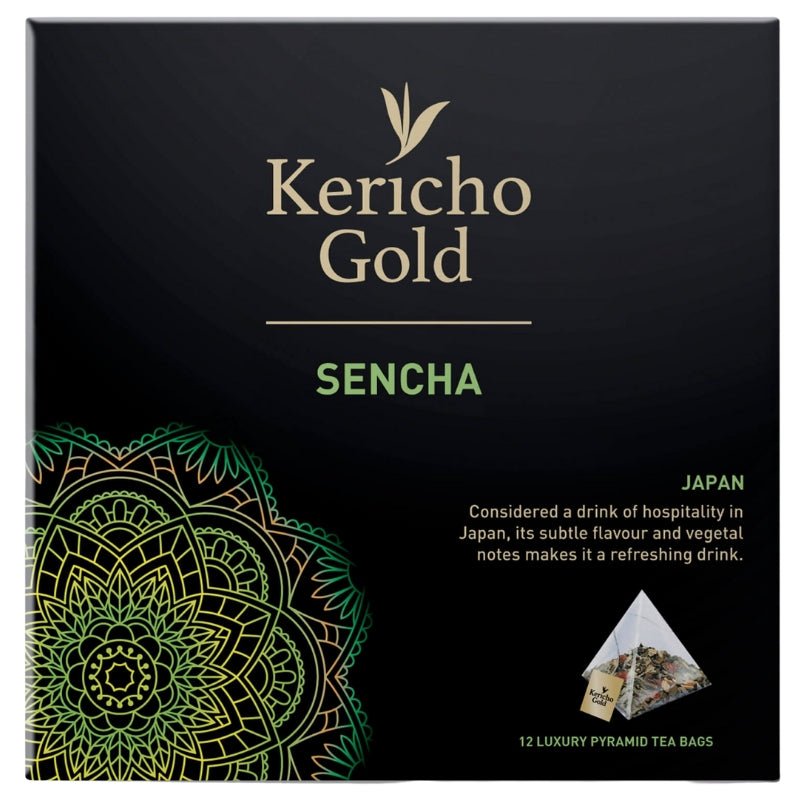 Kericho Gold Sencha Luxury Pyramid Tea Bags, 10pc