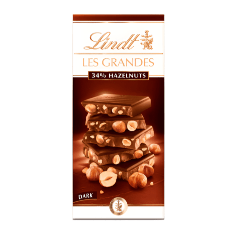 Lindt Les Grandes Dark Hazelnuts Bar, 150g