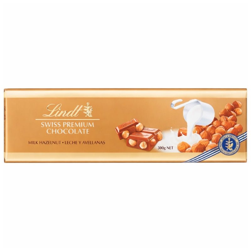 Lindt Swiss Premium Milk Hazelnut Chocolate, 300g