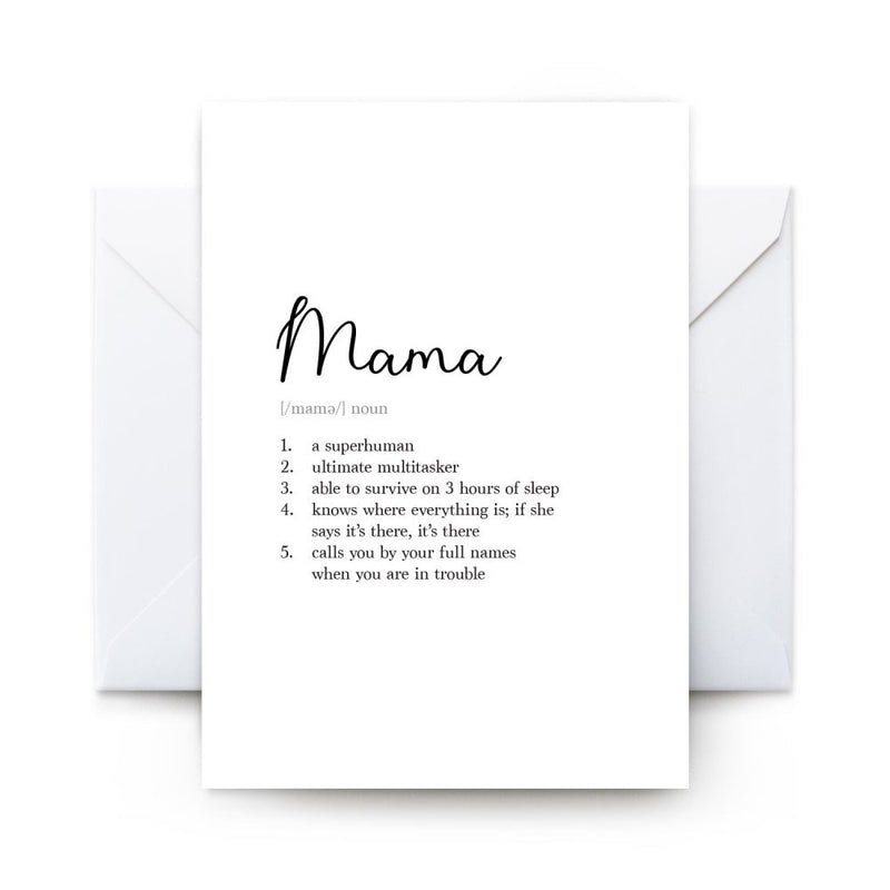 Bonk Greeting Card Mama