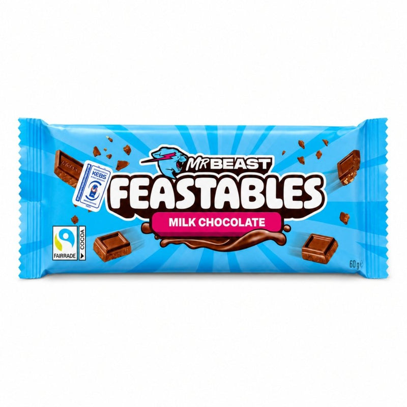 MrBeast Feastables Milk Chocolate Bar, 60g