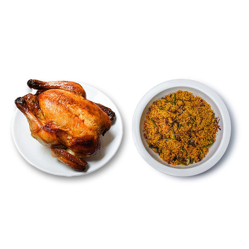 Artcaffe Whole Rotisserie Chicken & Vegetable Pilau