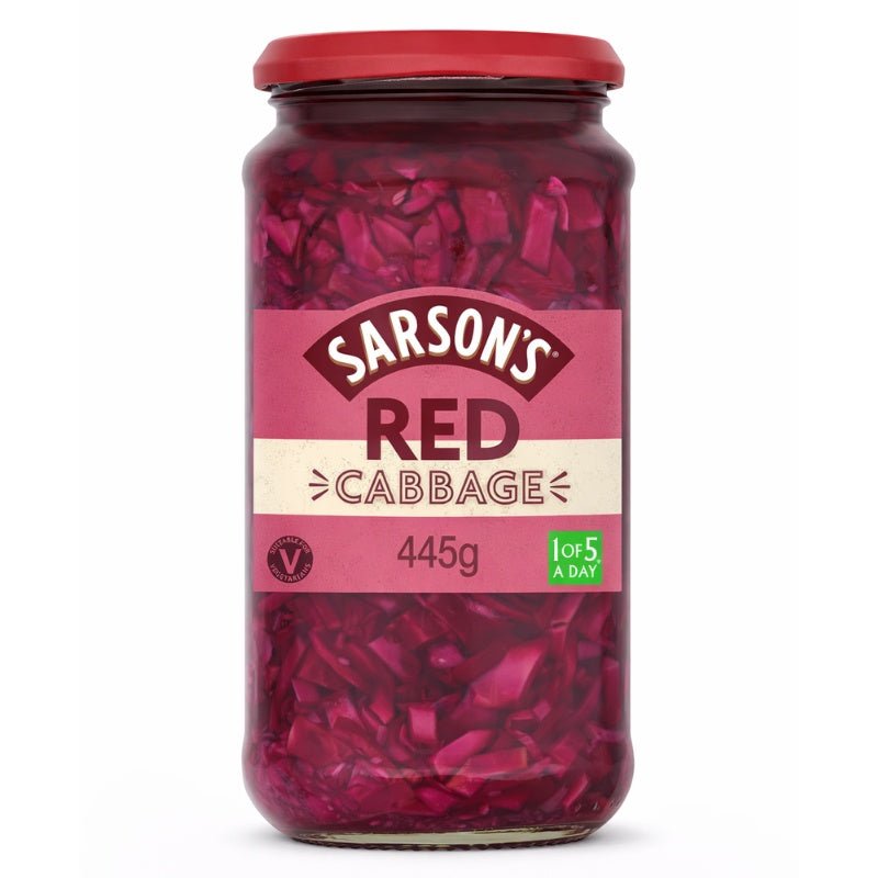 Sarsons Sweet and Mild Red Cabbage Pickle, 445g