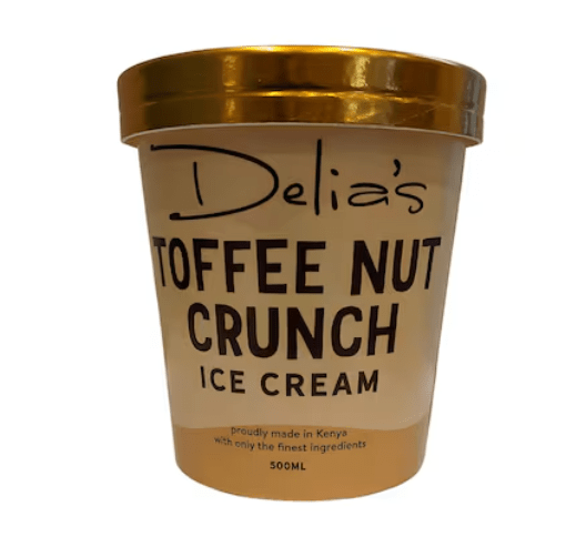 Delias Toffee Nut Crunch Ice Cream, 500ml