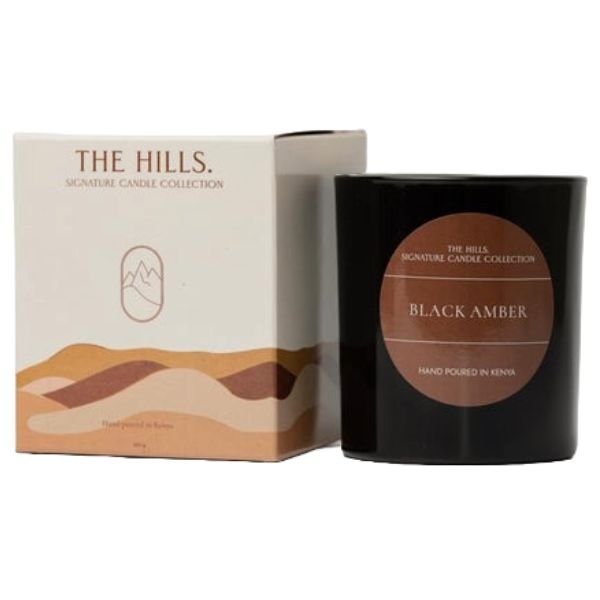 The Hills Black Amber Signature Collection Candle