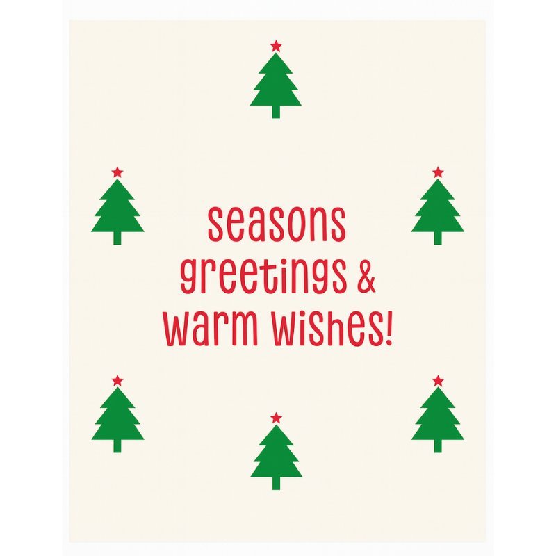 Bonk Seasons Greetings & Warm Wishes Card, 1pc