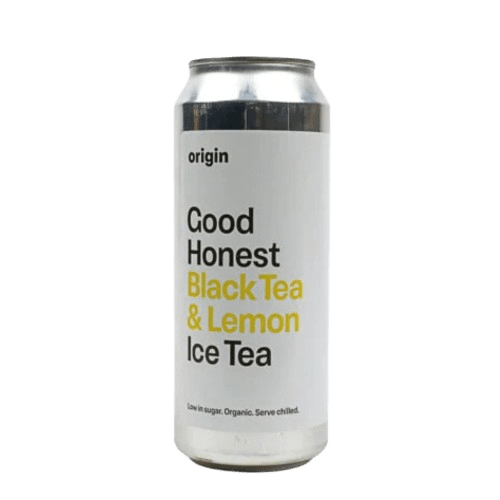Origin Good Honest Black & Lemon Iced Tea Can, 500ml
