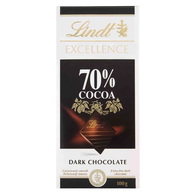 Lindt Excellence 70% Cocoa Dark Chocolate, 100g