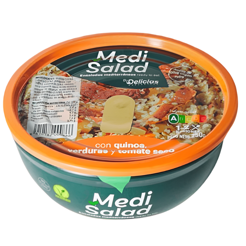 Medi Salad With Quinoa Vegetable And Sundried Tomatoes, 250g