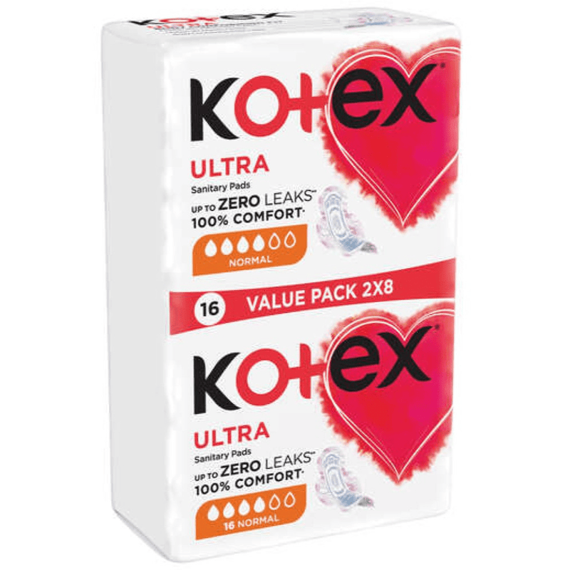 Kotex Ultra Thin Normal Duos, 16pc