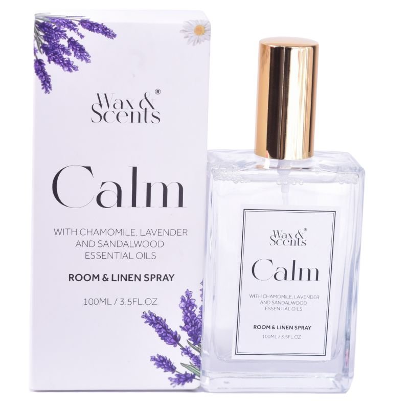 Wax & Scents Calm Room and Linen Spray, 100ml