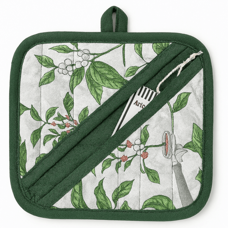CMS Pot Holder in Twirl Green