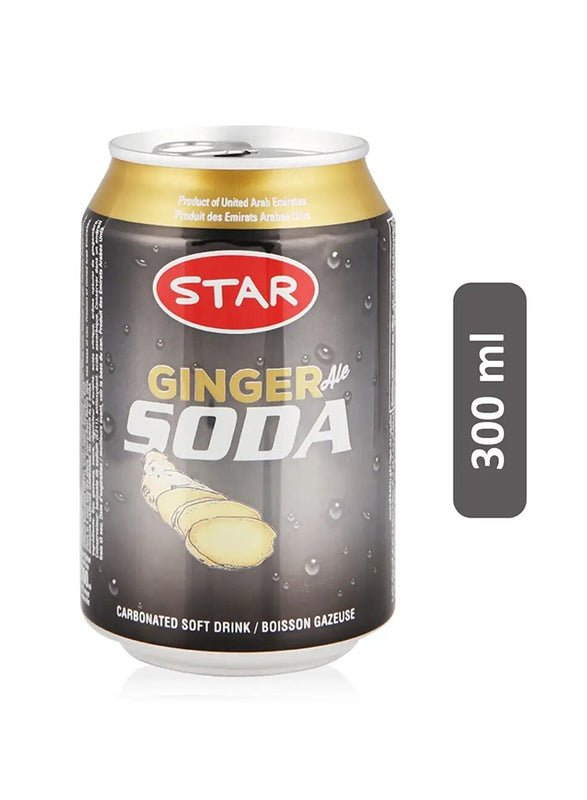 Star Ginger Ale Soda Carbonated Drink, 300ml