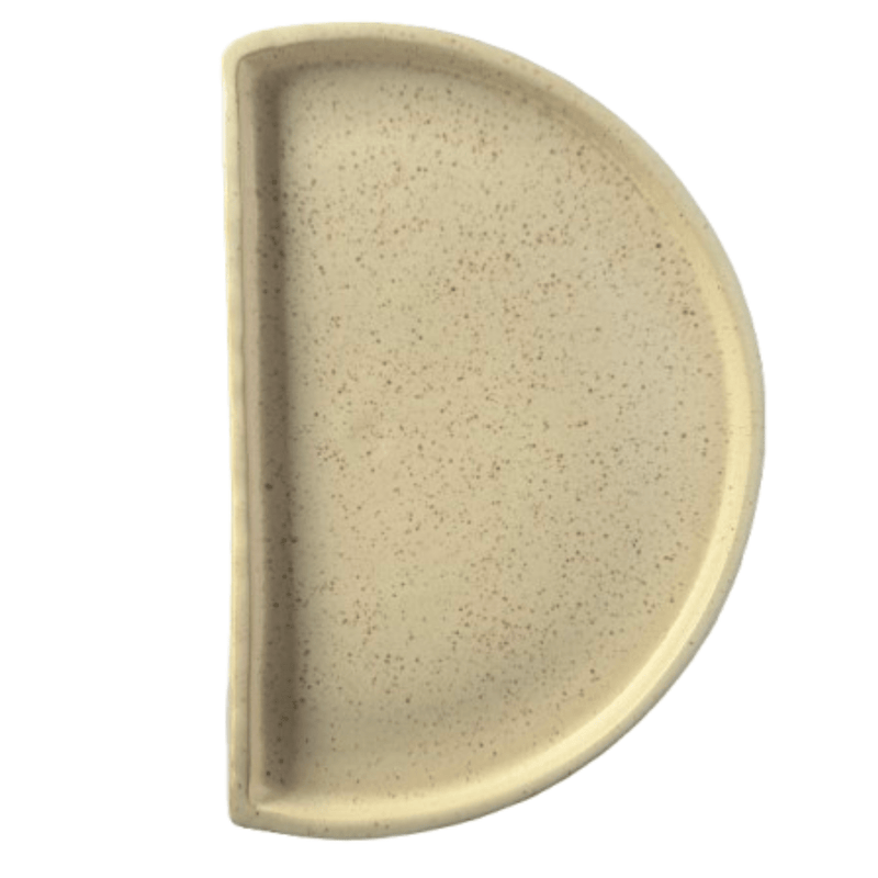Ceramiqa Semi Circular Tray White