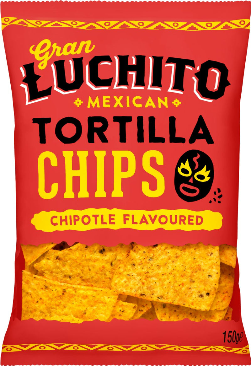Gran Luchito Chipotle Tortilla Chips, 150g
