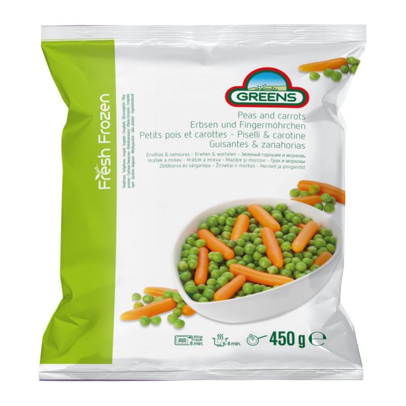 Ekom Greens Peas And Carrots, 450g