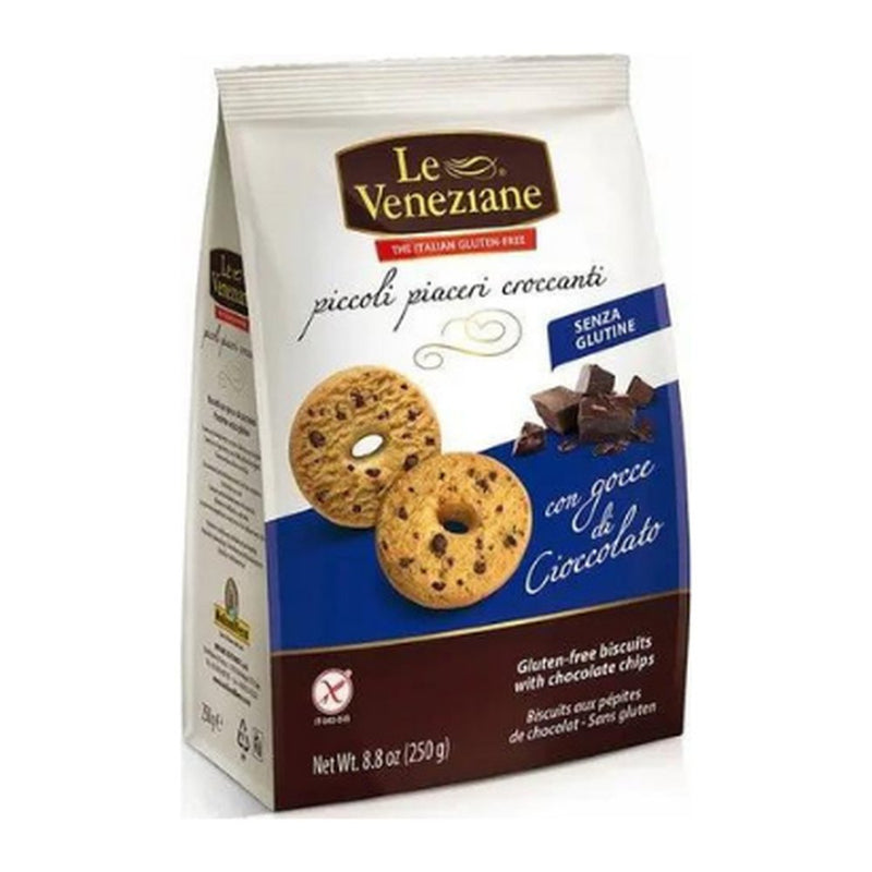 Le Veneziane Biscotti Gocce Ciocc Mais Gluten Free, 250g