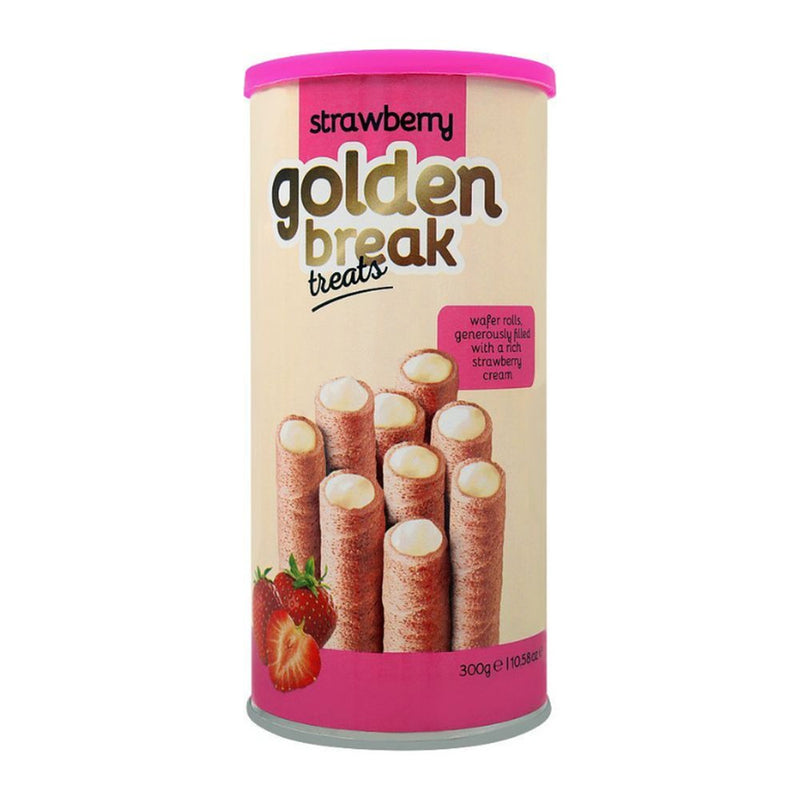 Golden Break Strawberry Cream Filled Wafers, 135g