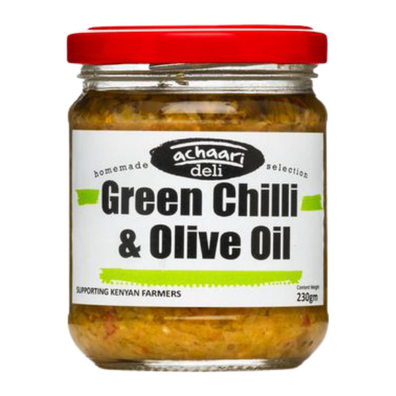 Achaari Green Chilli With Olive, 230g